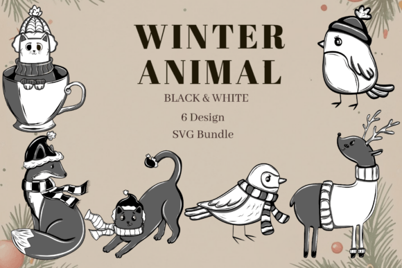 Black and White Winter Animals Set Review