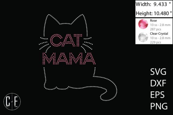 Cat Mama Rhinestone Template Review