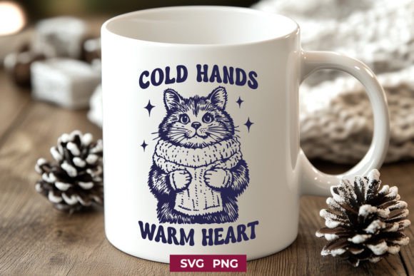 Cold Hands Warm Heart - Cozy Winter Cat
