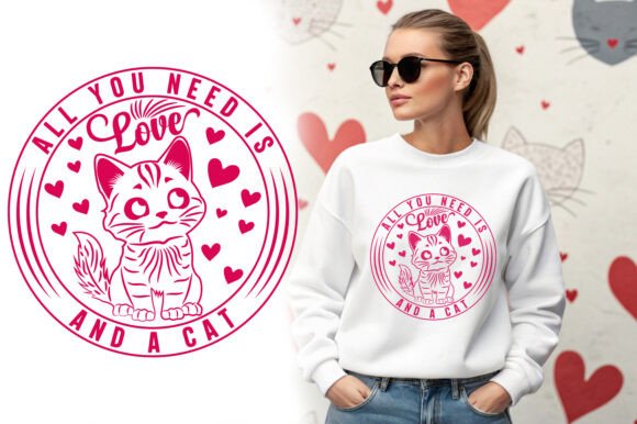 Cute Cat Love Valentine Graphic Design Review