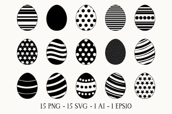 Easter Eggs Silhouettes Review for Embroidery Projects
