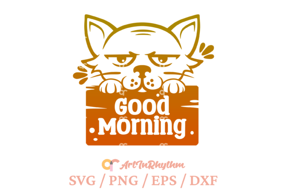 Good Morning Svg Funny Cat Design Review