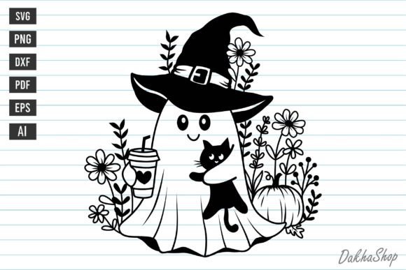 Halloween Svg Cute Ghost Cat Design Review