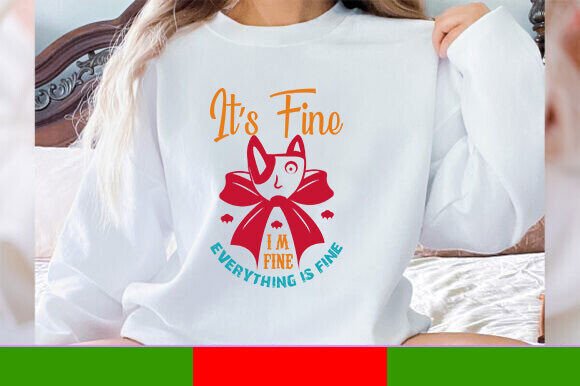 I'm Fine Everything is Fine Cat SVG PNG