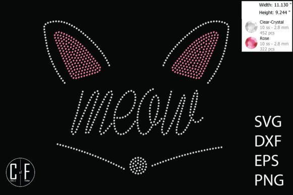 Meow Cat Rhinestone Template Review