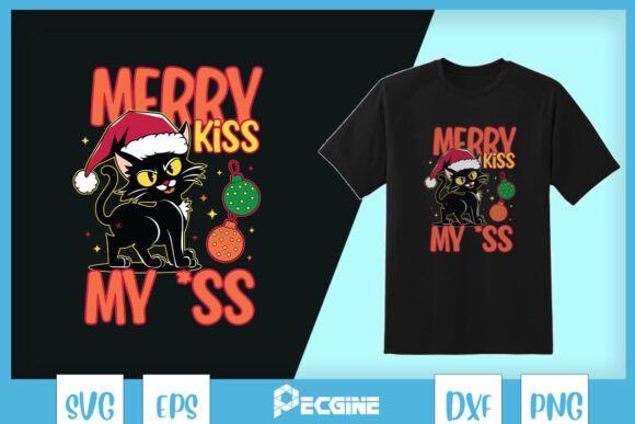Merry Kiss My Christmas Cat SVG Review