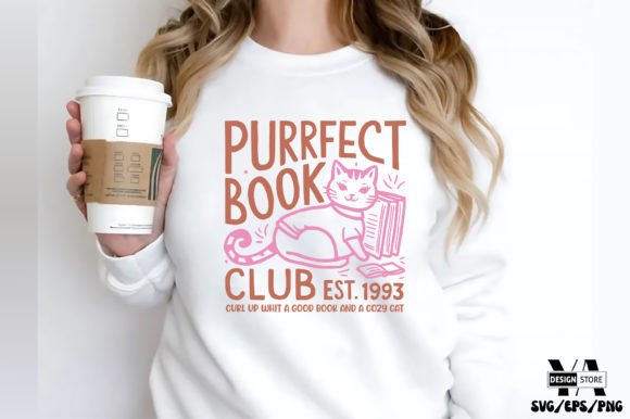 Purrfect Book Club Funny Cat SVG Review